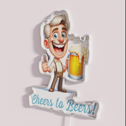 Cheers To Beers Rgb Led Neon Sign - Shineneon