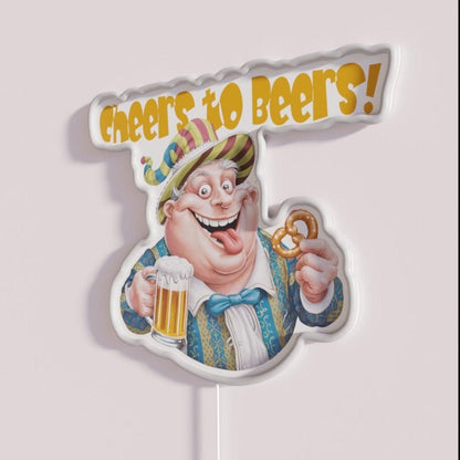 Cheers To Beers Rgb Led Neon Sign Bar Art - Shineneon