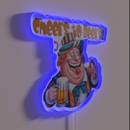 Cheers To Beers Rgb Led Neon Sign Bar Decor - Shineneon