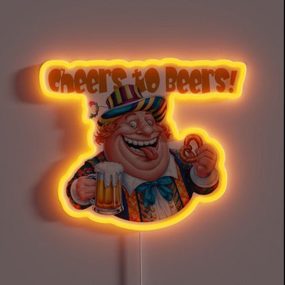 Cheers To Beers Rgb Led Neon Sign Bar Decor - Shineneon