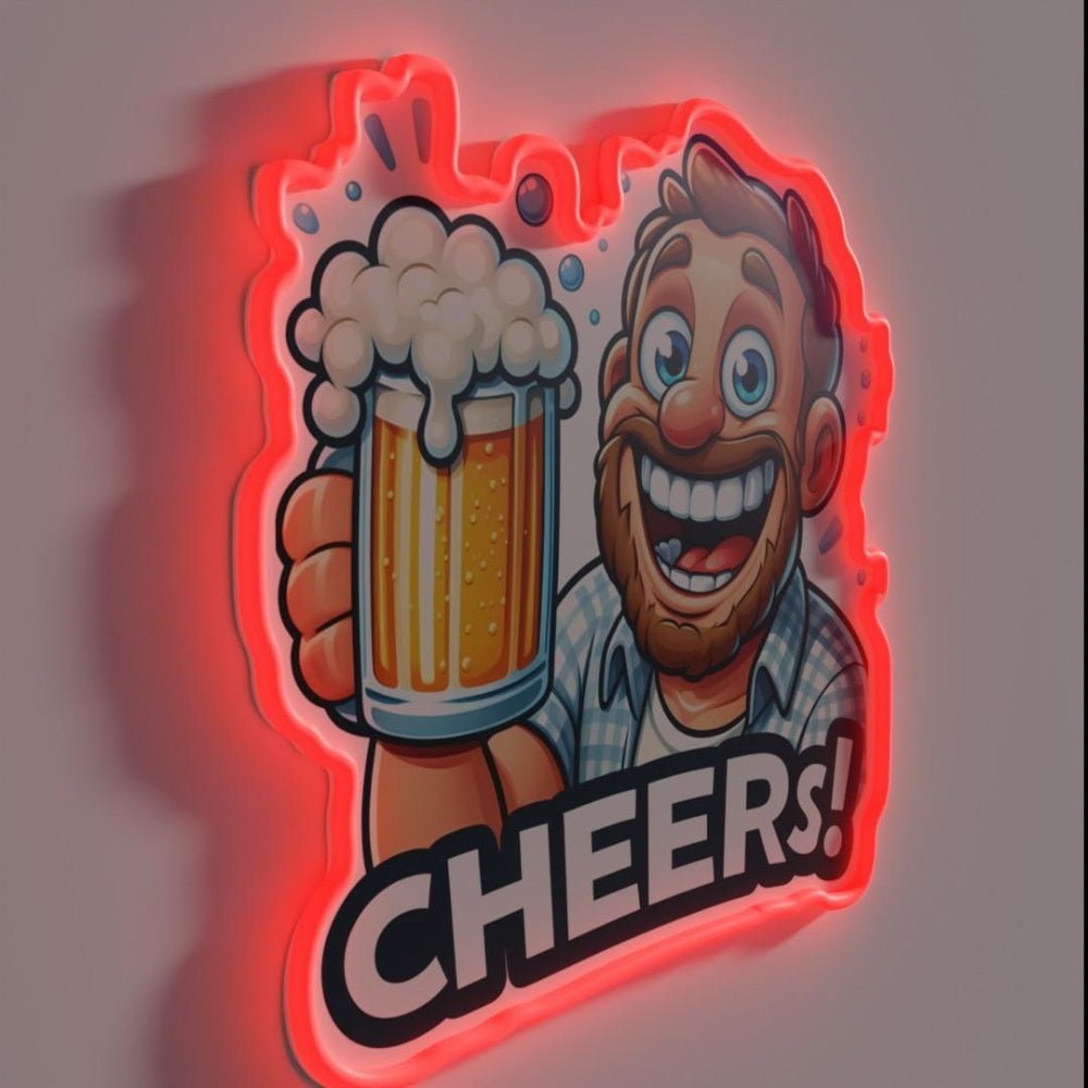 Cheers To Beers Rgb Led Neon Sign Bar Uv Wall Decor - Shineneon
