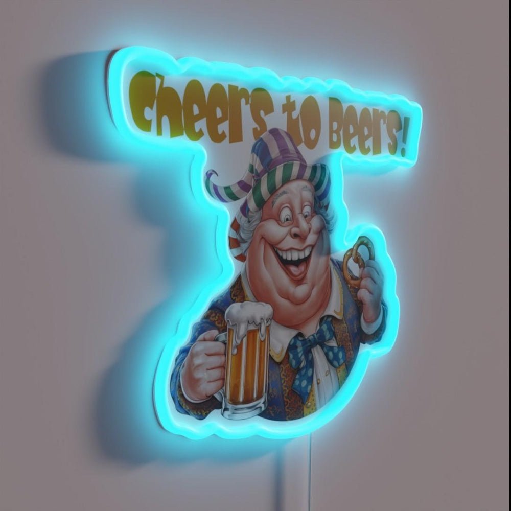 Cheers To Beers Rgb Led Neon Sign Bar Wall Decor - Shineneon