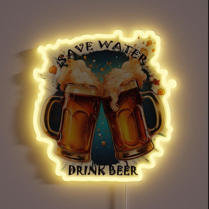 Cheers To Hydration Rgb Led Neon Sign - Shineneon