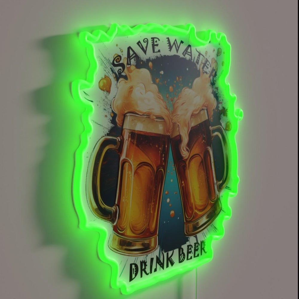 Cheers To Hydration Rgb Led Neon Sign - Shineneon