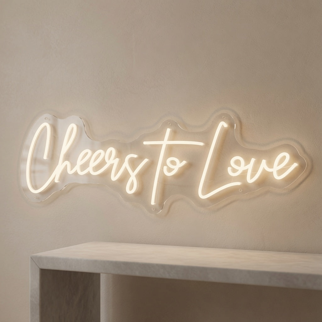 Cheers To Love LED Neon Sign Wall Neon Sign - 01 Original Product Image