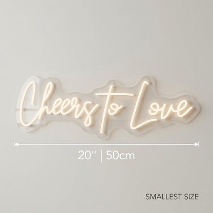 Cheers To Love LED Neon Sign Wall Neon Sign - 04 Size Image