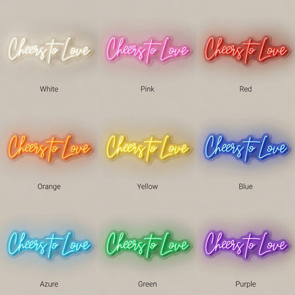 Cheers To Love LED Neon Sign Wall Neon Sign - Shineneon