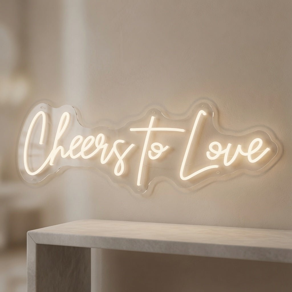 Cheers To Love LED Neon Sign Wall Neon Sign - Shineneon