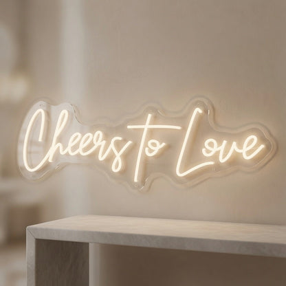 Cheers To Love LED Neon Sign Wall Neon Sign - Shineneon