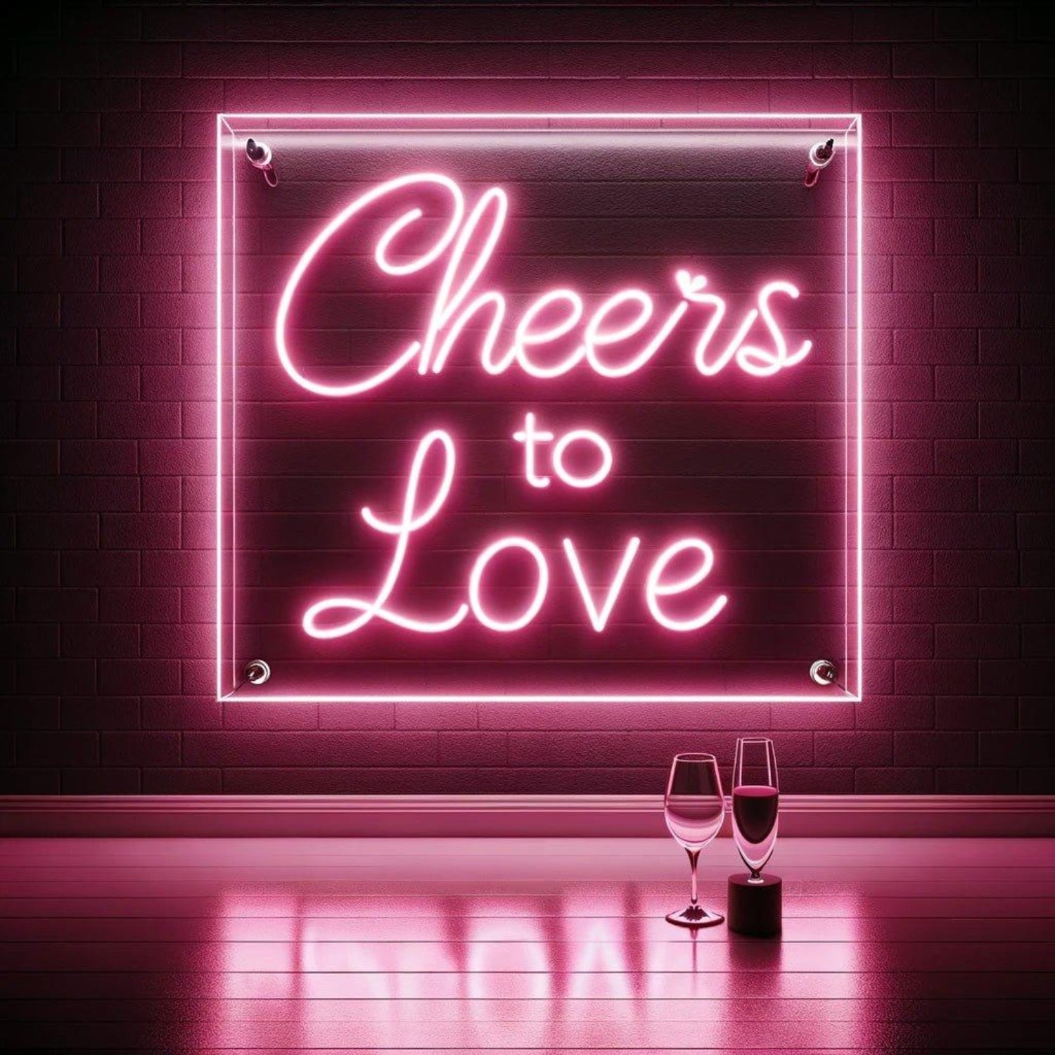 Cheers To Love Led Neon Sign Wedding Decor | Shineneon