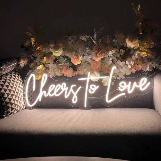 Cheers To Love Led Sign Business Neon Signs