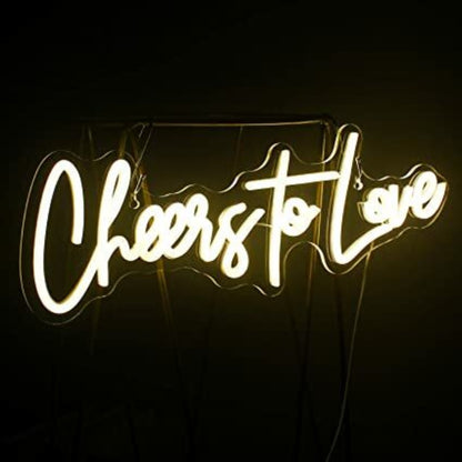 Cheers To Love Neon Sign For Wall Decor | Shineneon
