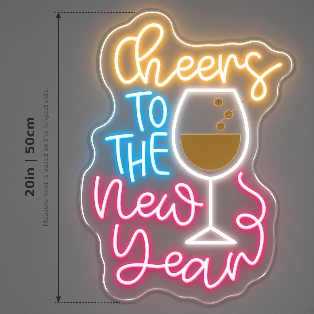 Cheers To The New Year LED Neon Sign