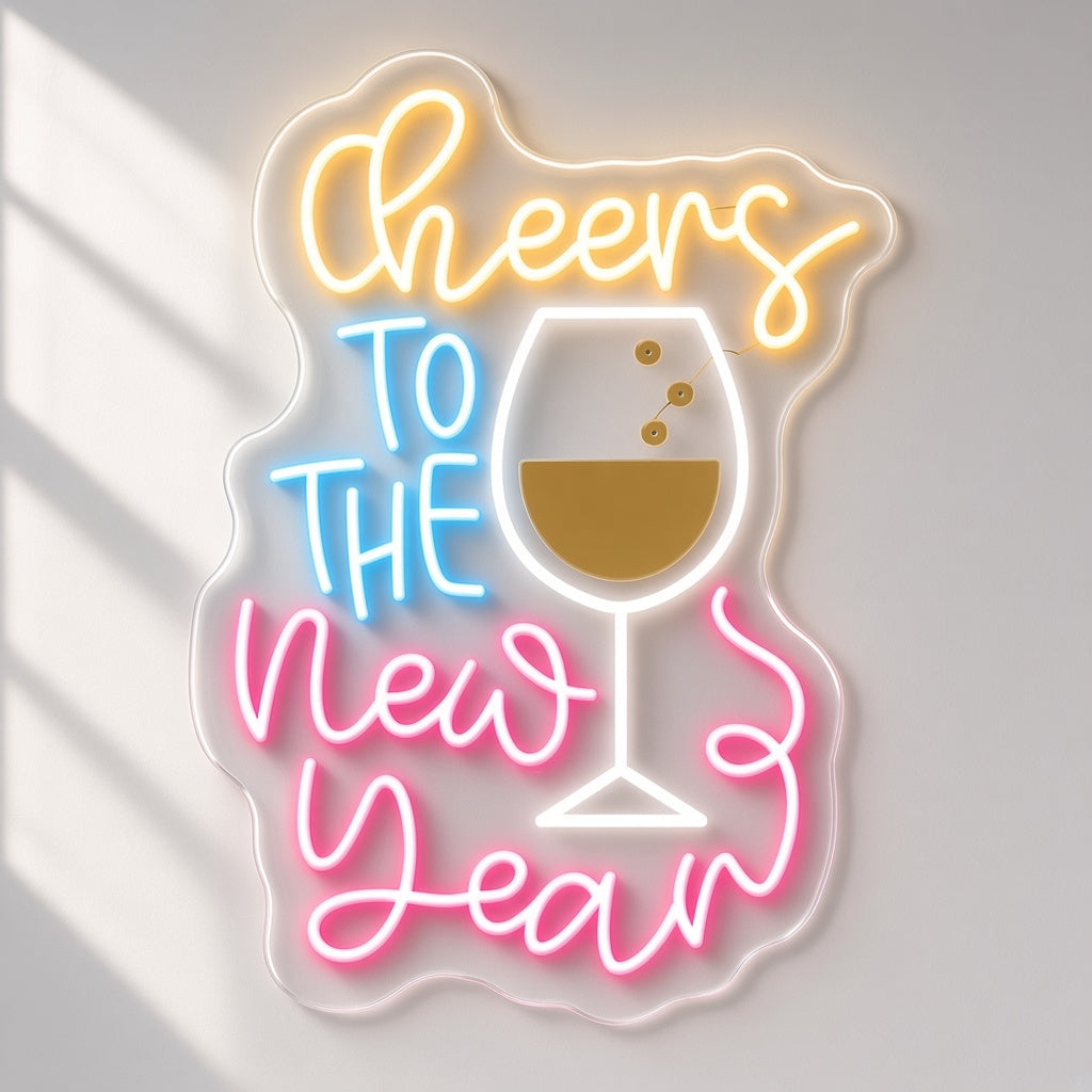 Cheers To The New Year LED Neon Sign