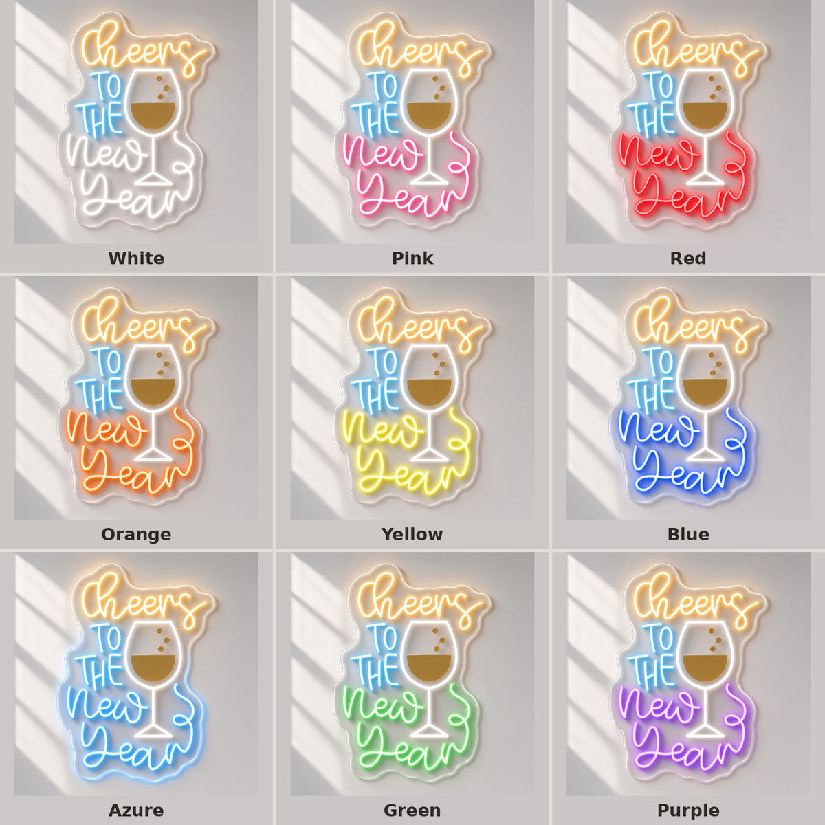 Cheers To The New Year LED Neon Sign