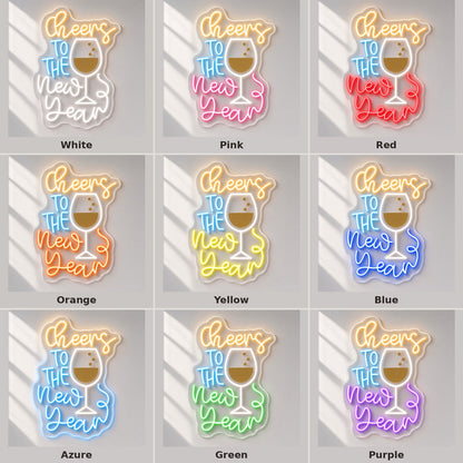 Cheers To The New Year LED Neon Sign