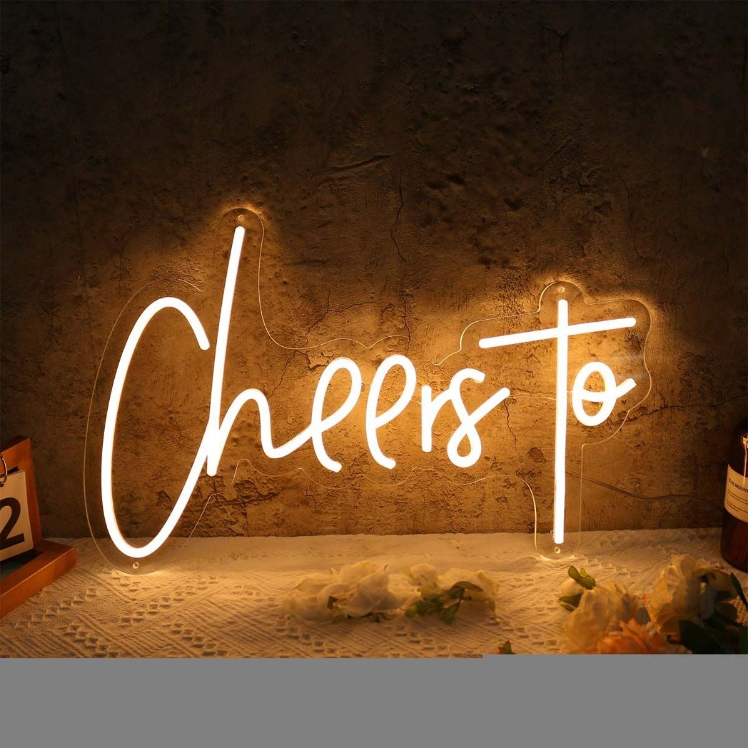 Cheers To Yellow Led Neon Sign - Shineneon