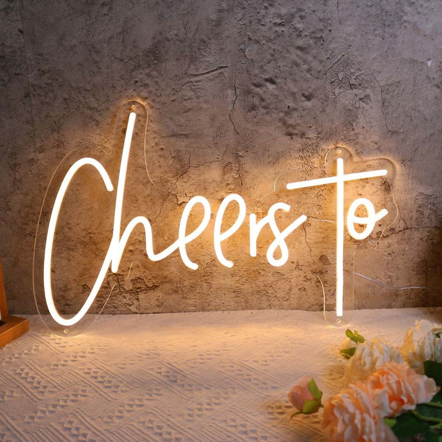 Cheers To Yellow Led Neon Sign - Shineneon
