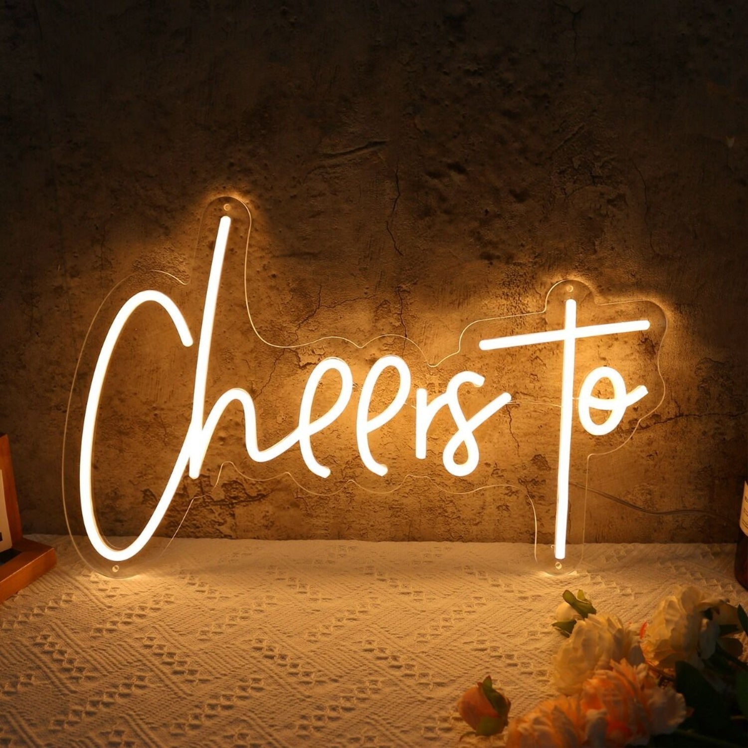 Cheers To Yellow Led Neon Sign - Shineneon