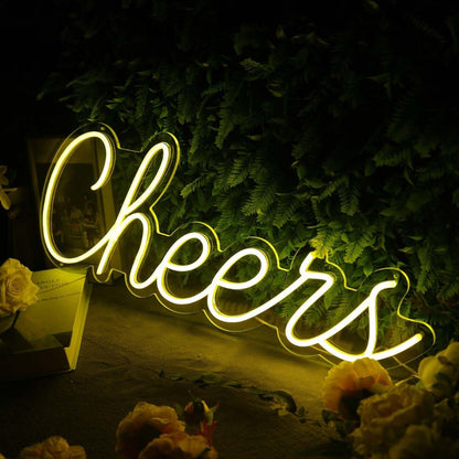 Cheers Yellow Custom Neon Sign | Shineneon