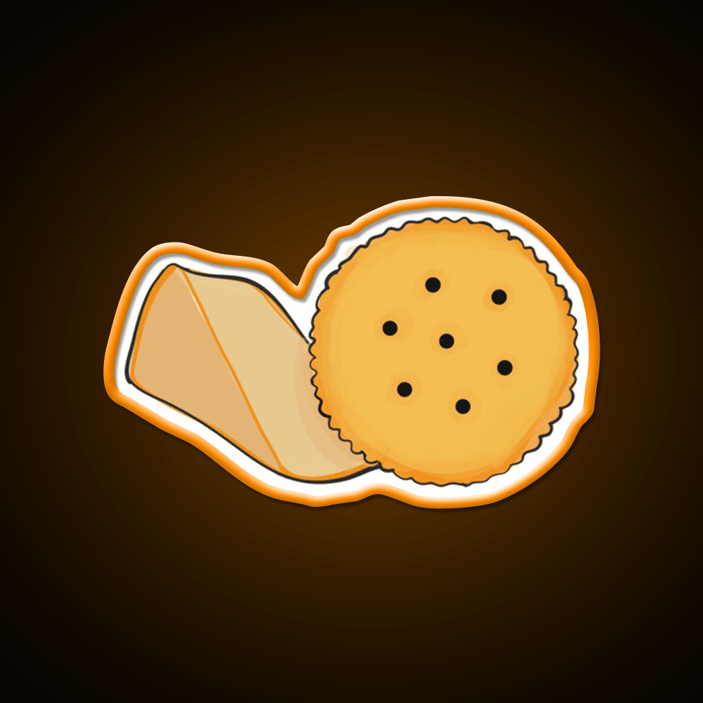 Cheese And Cracker Snack Food Led Neon Sign Rgb Color - Shineneon