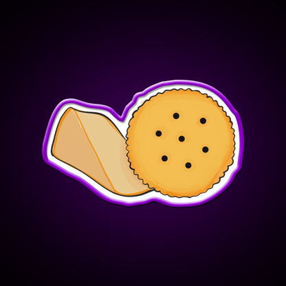 Cheese And Cracker Snack Food Led Neon Sign Rgb Color - Shineneon