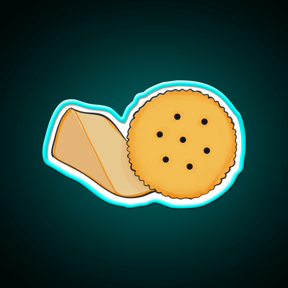 Cheese And Cracker Snack Food Led Neon Sign Rgb Color - Shineneon
