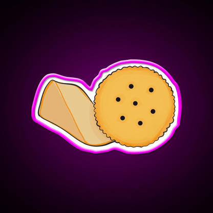Cheese And Cracker Snack Food Led Neon Sign Rgb Color - Shineneon