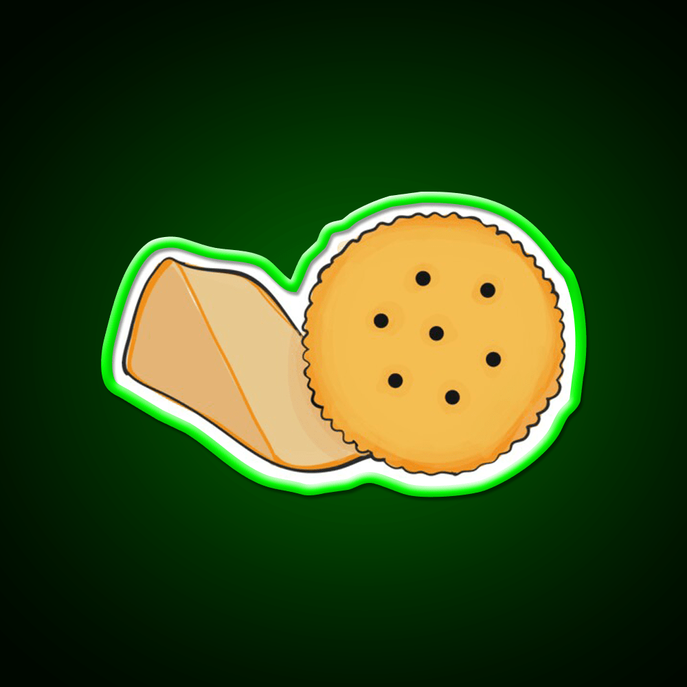 Cheese And Cracker Snack Food Led Neon Sign Rgb Color - Shineneon