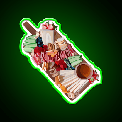 Cheese Board Snack Food Led Neon Sign For Snack Room Rgb Color - Shineneon
