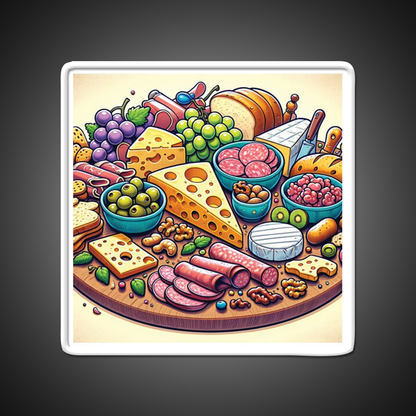 Cheese Board Snack Food Led Neon Sign Rgb Color - Shineneon