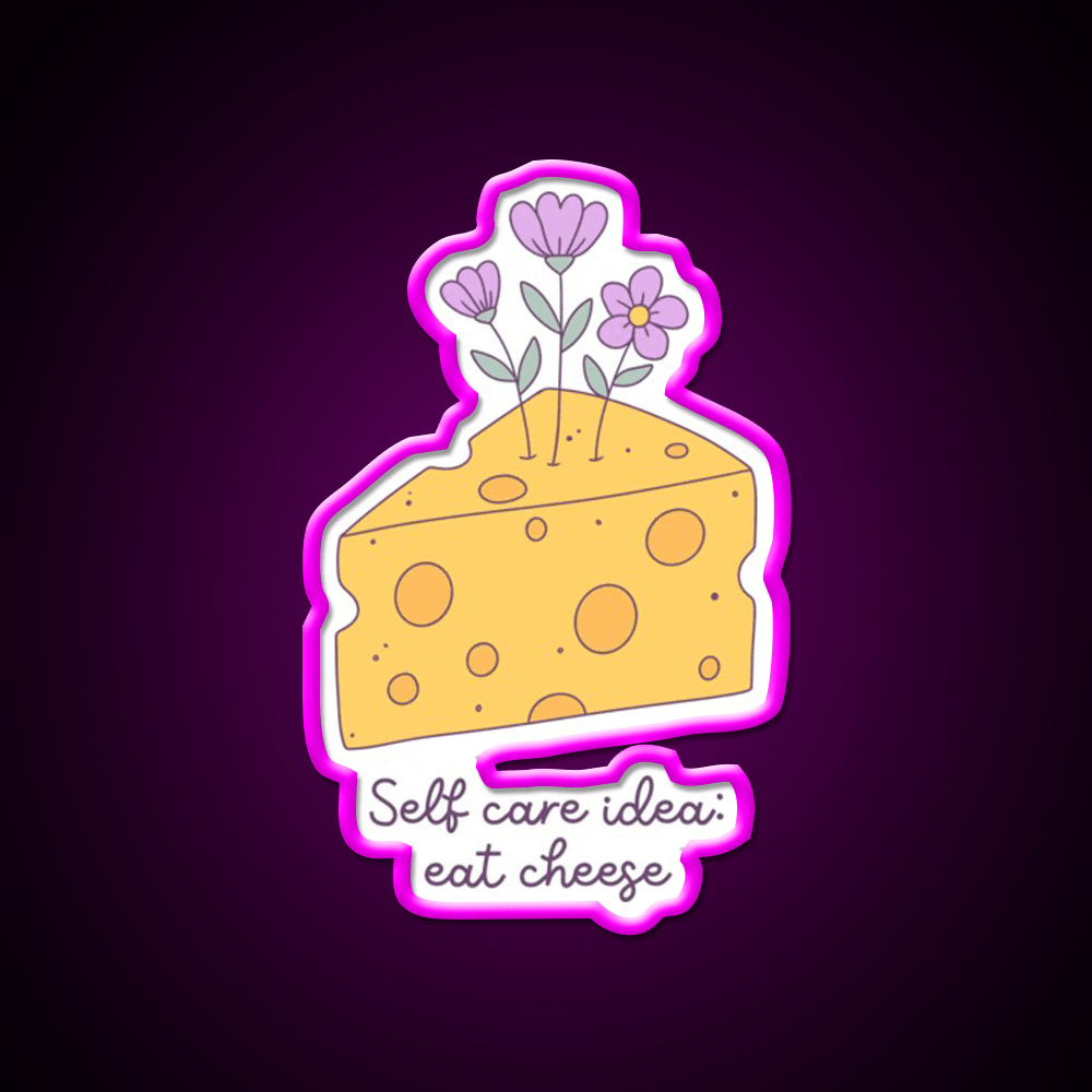 Cheese Is My Love Language Snack Food Led Neon Sign Rgb Color - Shineneon