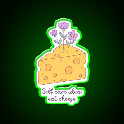 Cheese Is My Love Language Snack Food Led Neon Sign Rgb Color - Shineneon