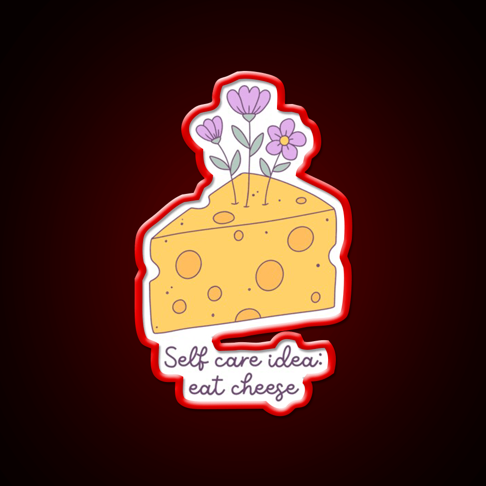 Cheese Is My Love Language Snack Food Led Neon Sign Rgb Color - Shineneon