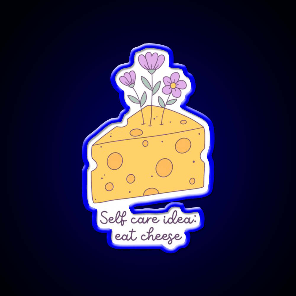 Cheese Is My Love Language Snack Food Led Neon Sign Rgb Color - Shineneon
