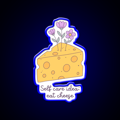 Cheese Is My Love Language Snack Food Led Neon Sign Rgb Color - Shineneon