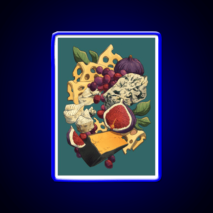 Cheese Plate Snack Food Led Neon Sign Rgb Color - Shineneon