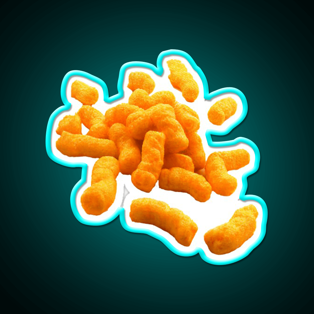 Cheese Puffs Snack Food Led Neon Sign For Snack Room Rgb Color - Shineneon