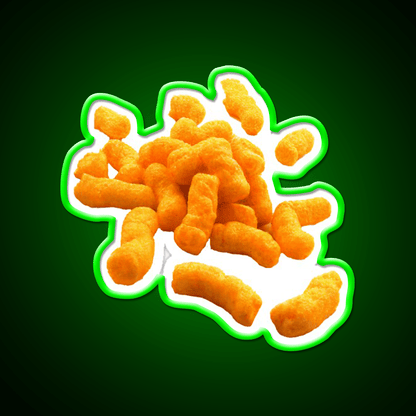 Cheese Puffs Snack Food Led Neon Sign For Snack Room Rgb Color - Shineneon