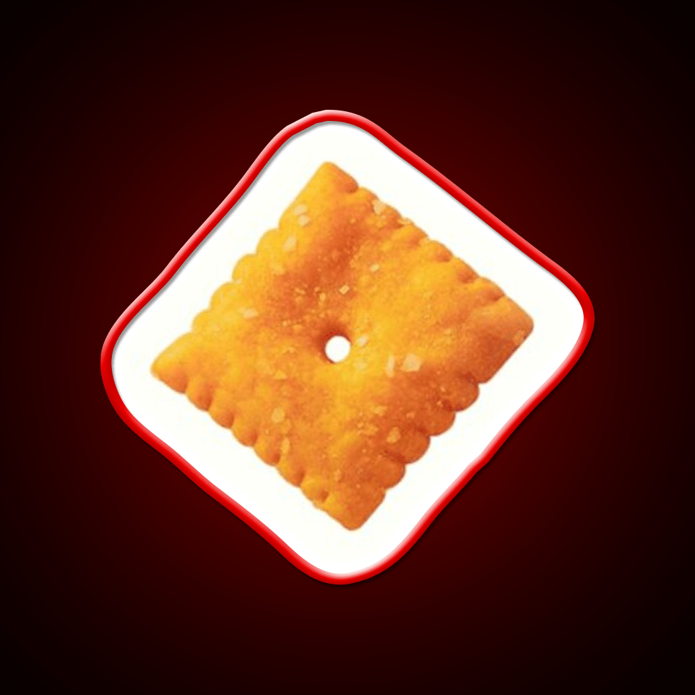 Cheese Snack Cracker Snack Food Led Neon Sign Rgb Color - Shineneon