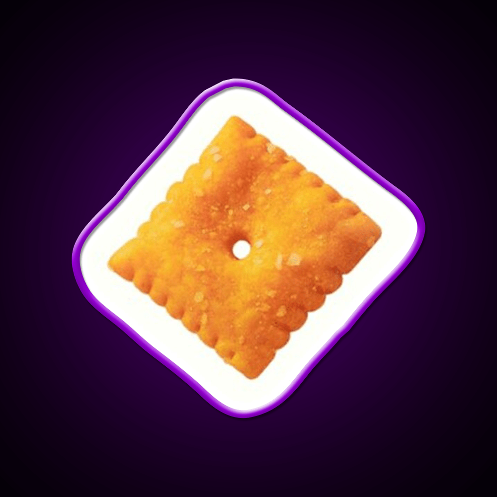 Cheese Snack Cracker Snack Food Led Neon Sign Rgb Color - Shineneon
