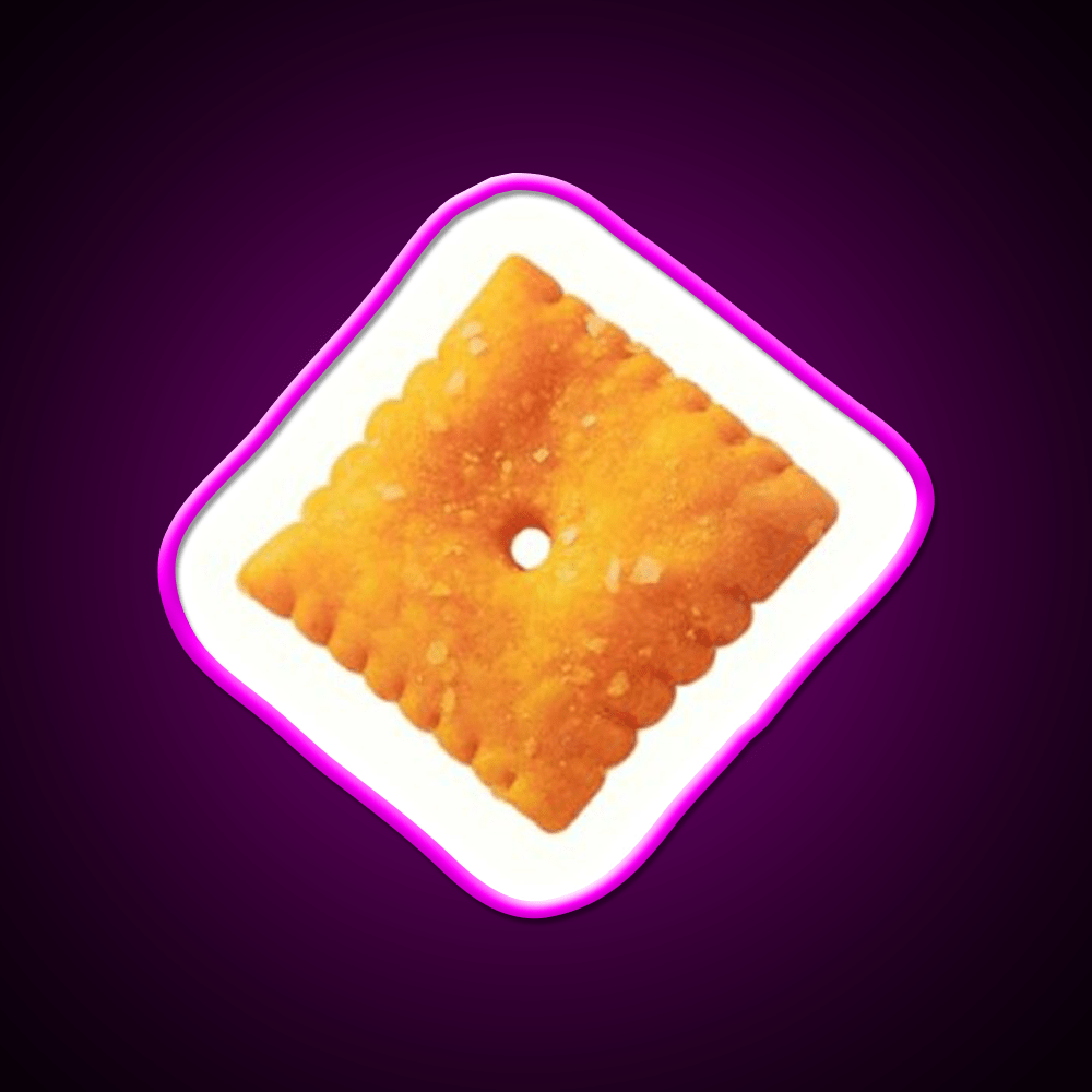 Cheese Snack Cracker Snack Food Led Neon Sign Rgb Color - Shineneon