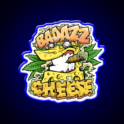 Cheese Strain Hemp Inspired Green Leaf Led Neon Sign Rgb Color - LED neon sign view 5