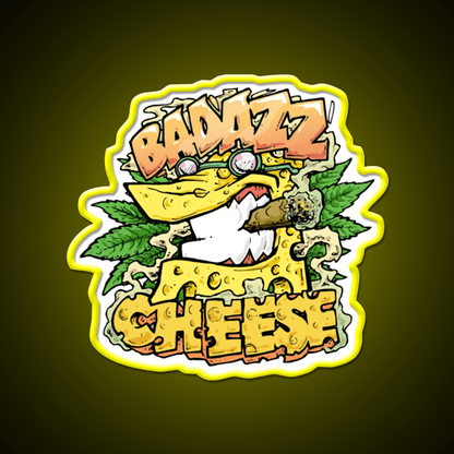 Cheese Strain Hemp Inspired Green Leaf Led Neon Sign Rgb Color - Shineneon