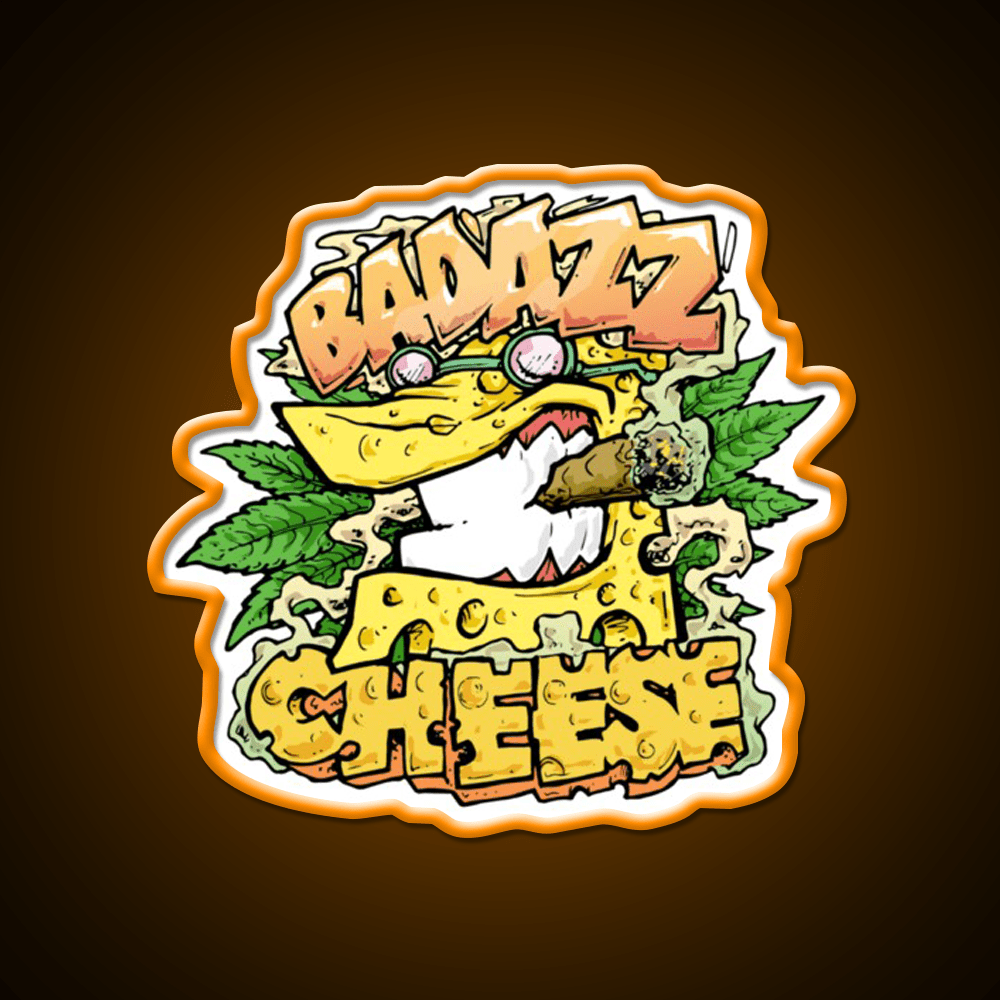 Cheese Strain Hemp Inspired Green Leaf Led Neon Sign Rgb Color - Shineneon