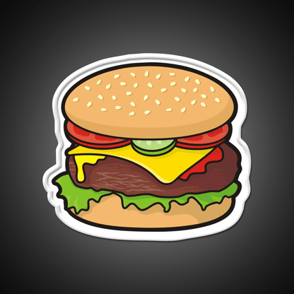 Cheeseburger Fast Food Led Neon Sign For Burger Place Rgb Color - Shineneon