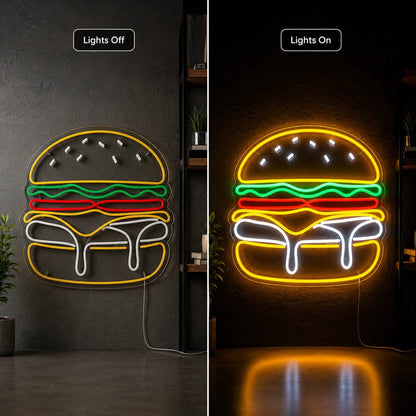 Cheeseburger LED Neon Sign - Shineneon