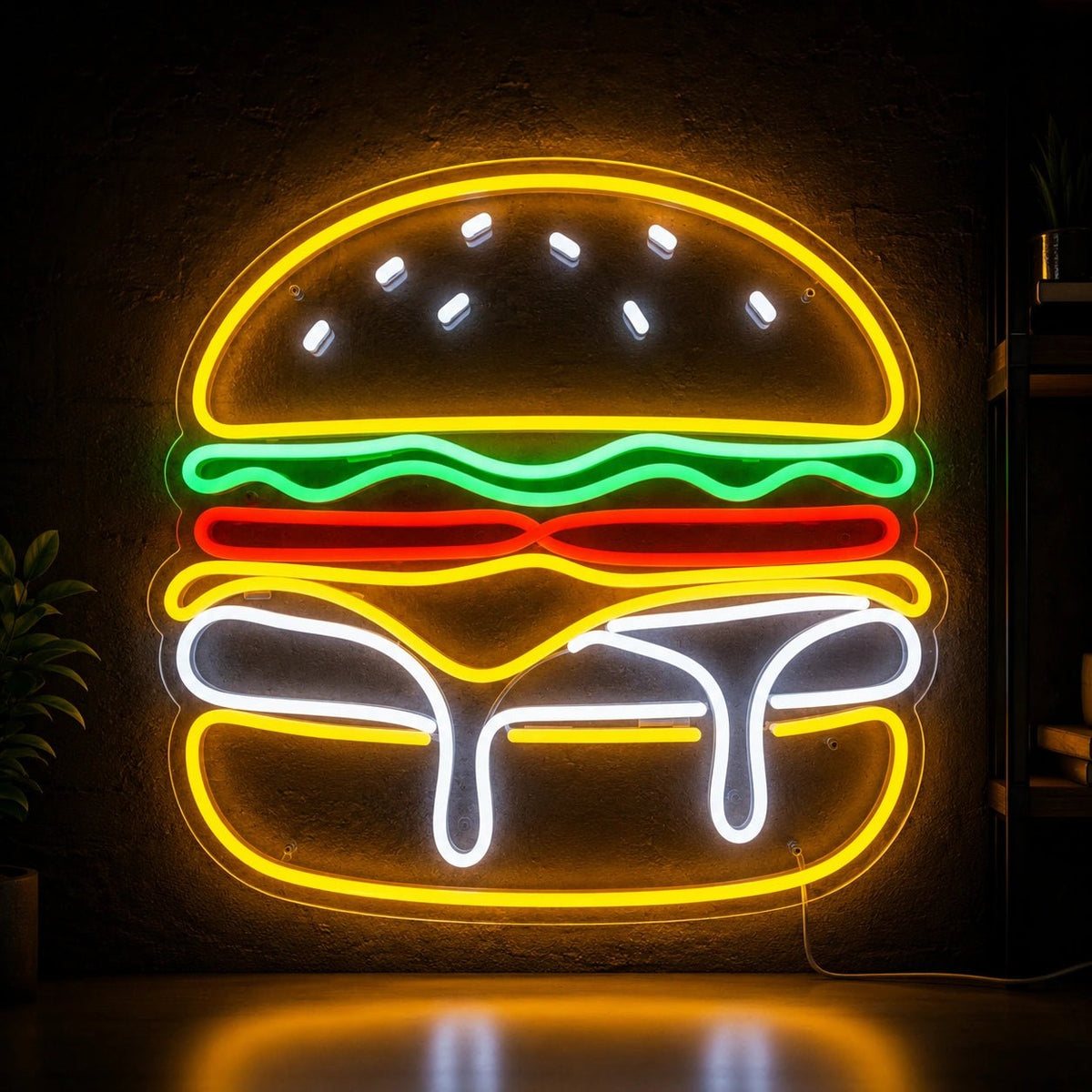 Cheeseburger LED Neon Sign - Shineneon