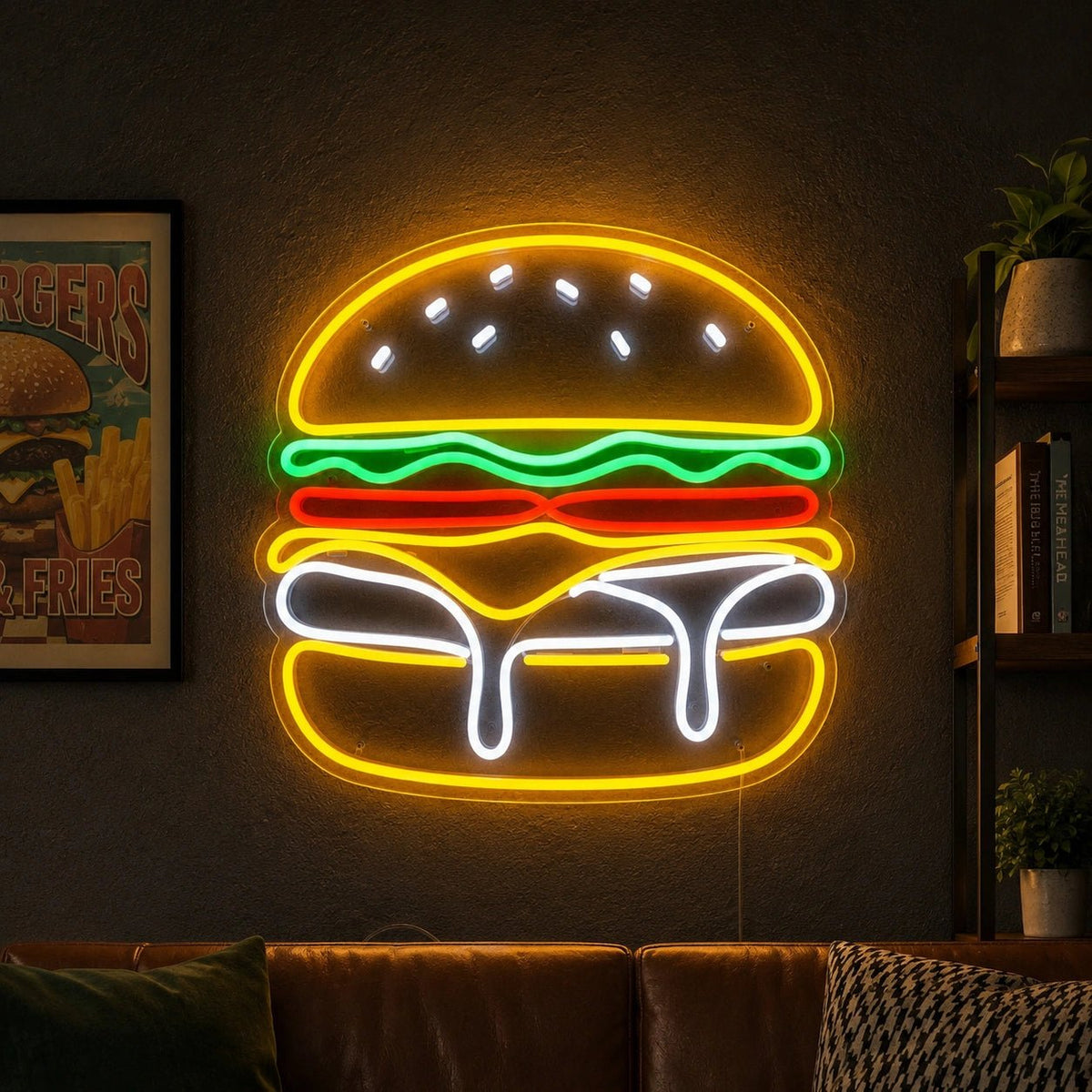 Cheeseburger LED Neon Sign - Shineneon