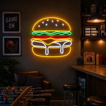 Cheeseburger LED Neon Sign - Shineneon